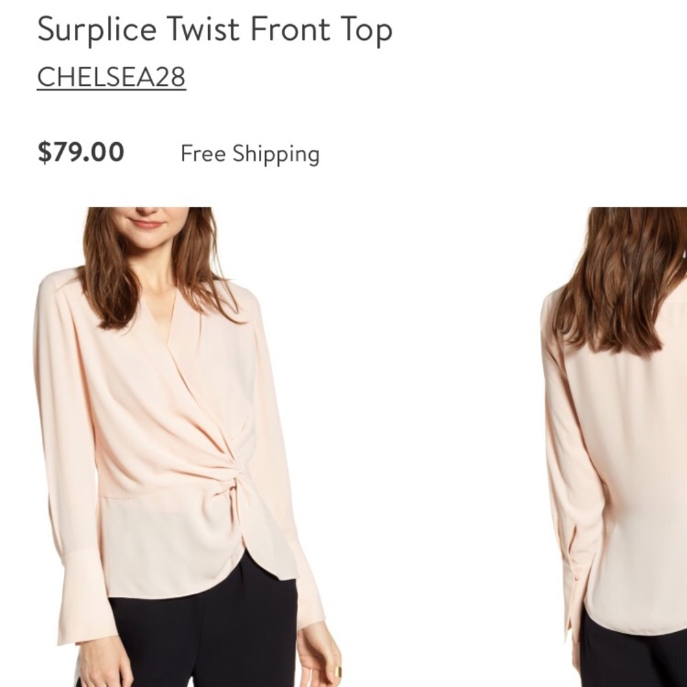 Chelsea28 surplise twist from top blouse